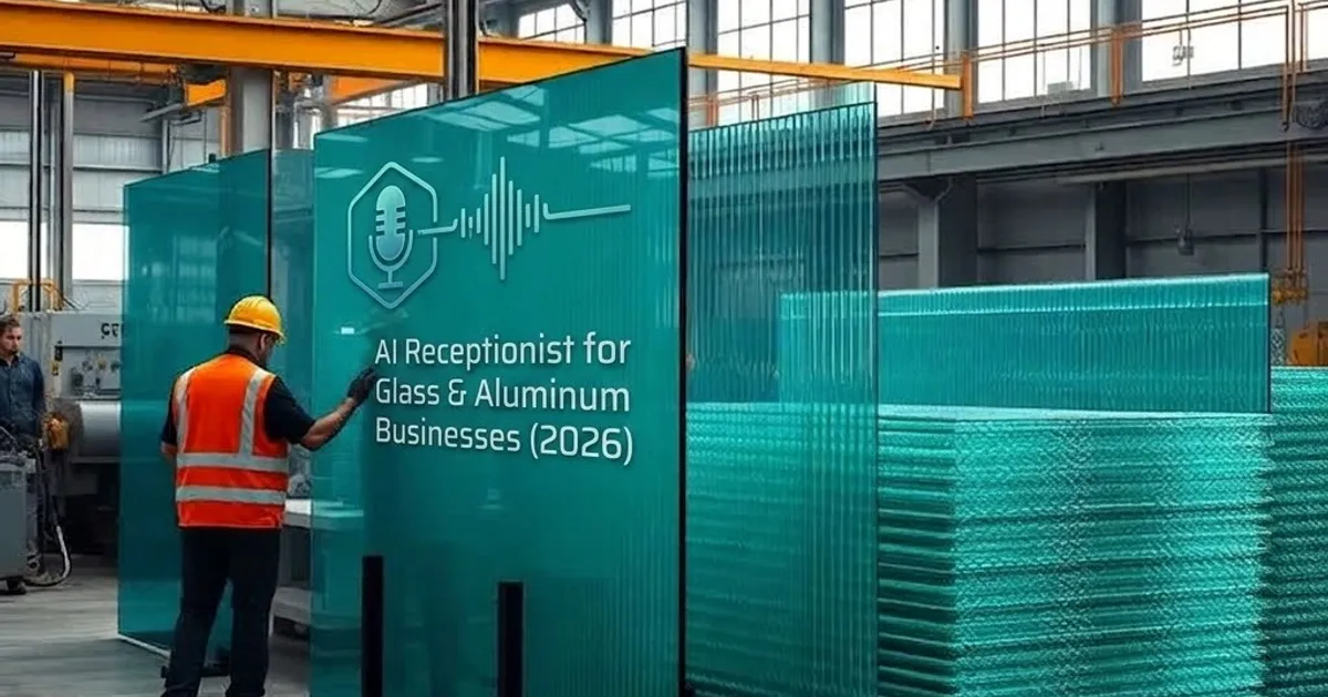 AI Receptionist for Glass & Aluminum Businesses (2026)