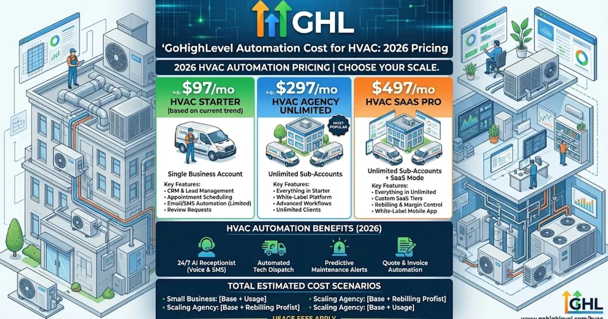 GoHighLevel Automation Cost for HVAC: 2026 Pricing