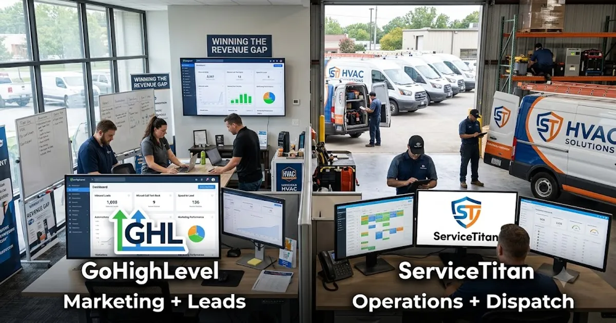 GoHighLevel vs ServiceTitan for HVAC: An Honest Breakdown (2026)