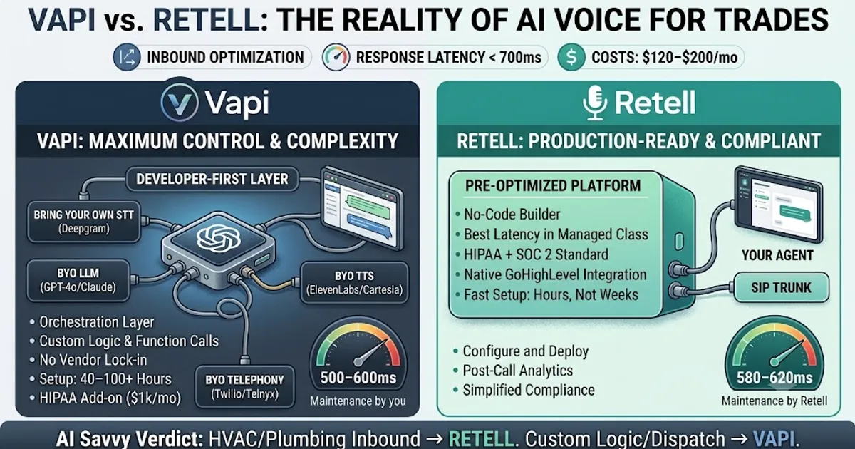 Vapi vs Retell vs Bland: Which AI Voice Agent for Contractors?